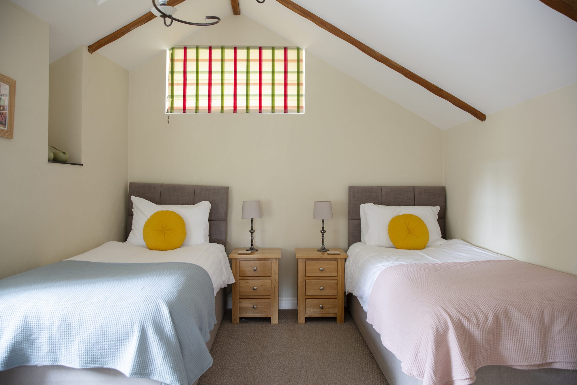 Twin bedroom at The Stables