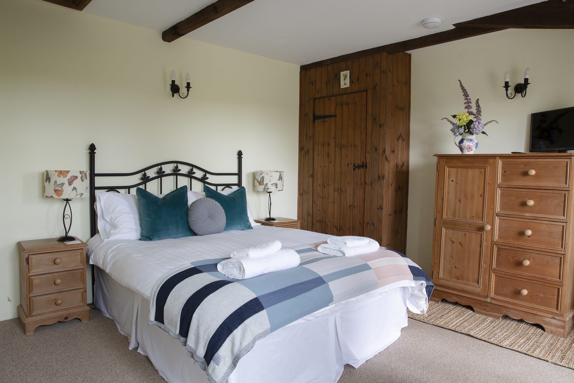 Double bedroom at Lavender Cottage
