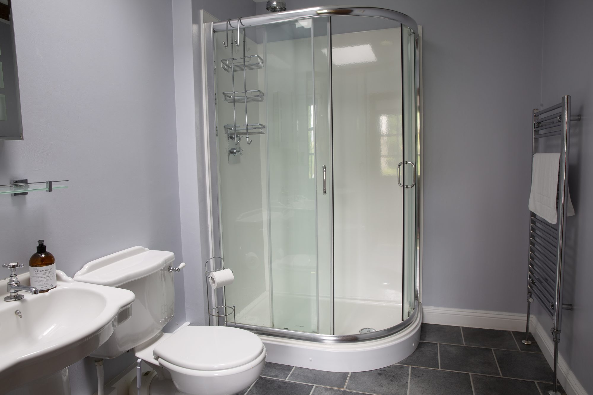 Ground-floor shower room at Rose Cottage