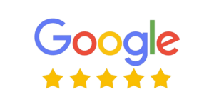 Google 5 star review white